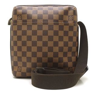 Louis Vuitton Damier Trotteur Ebene Shoulder Bag Brown